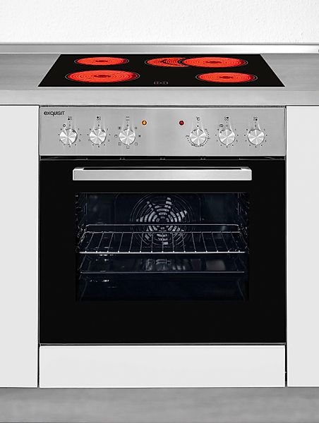 exquisit Elektro-Herd-Set »EHE 156-2.1UBZ-Set« Herd mit Umluft, Kochfeld mi günstig online kaufen
