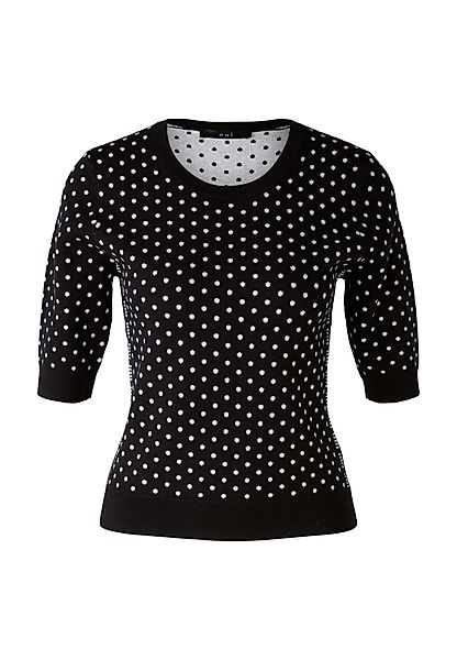 Oui Rundhalspullover Pullover Viskosemischung günstig online kaufen