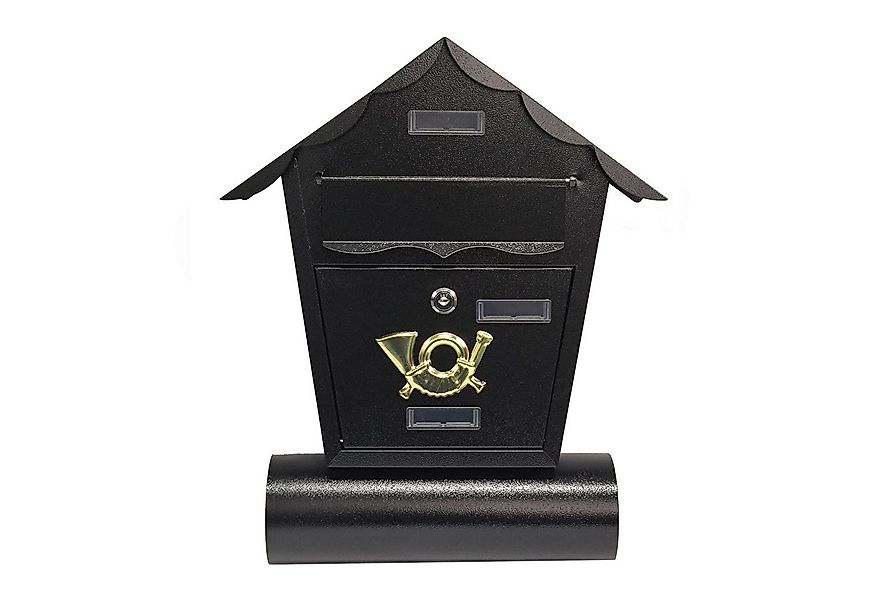 HTI-Living Briefkasten Briefkasten Amin Schwarz mit Zeitungsrolle (Stück, 1 günstig online kaufen