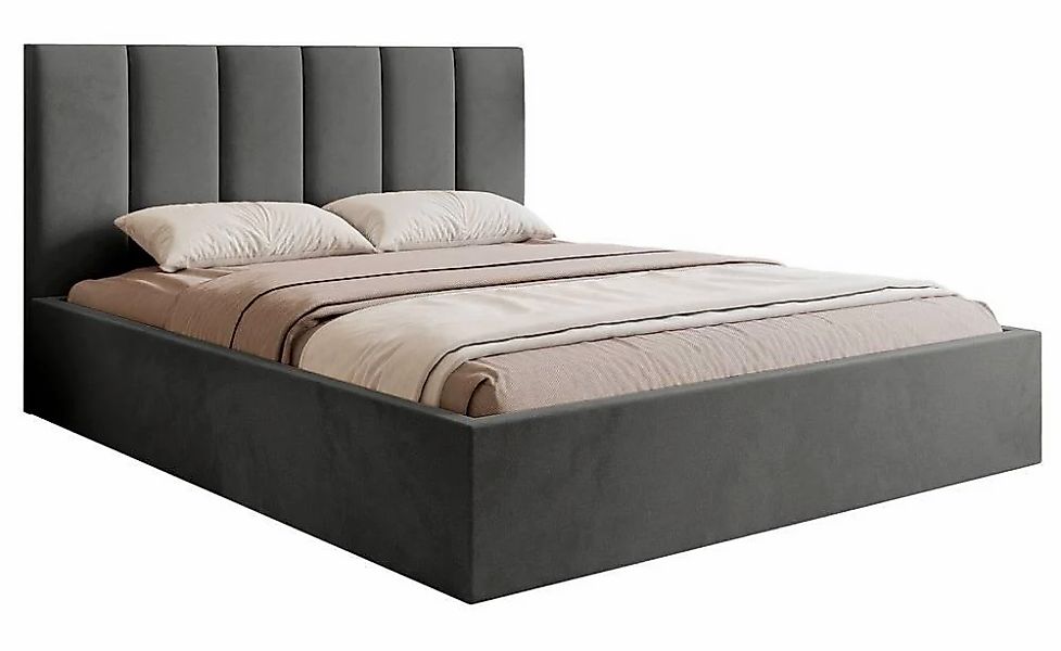 NADUVI Collection | Bettgestell Carolina mit Staufach Samt 180x200 günstig online kaufen