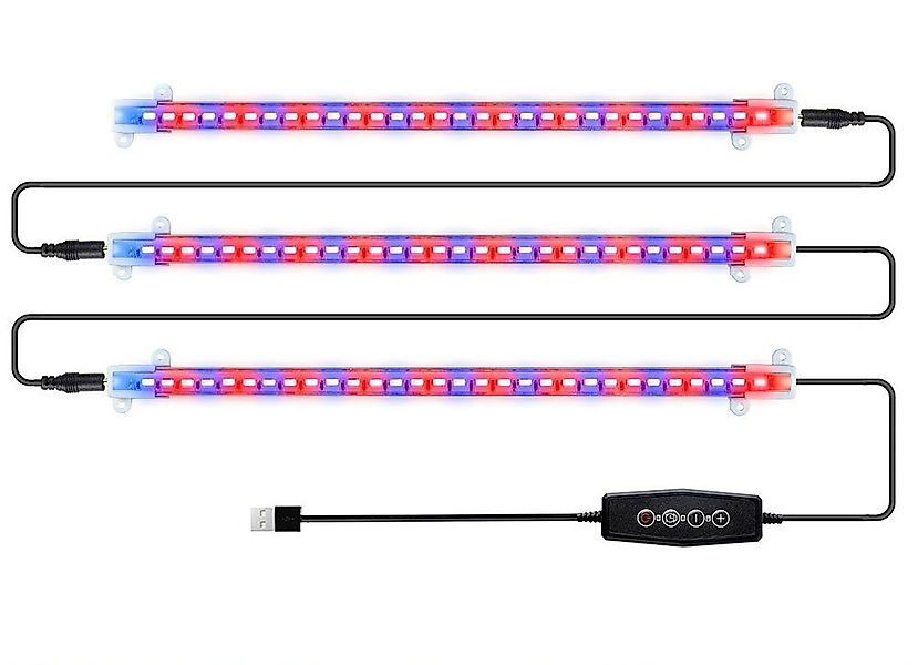 Rosnek Pflanzenlampe Rot-Blau Vollspektrum, Dimmbar, Timer, günstig online kaufen