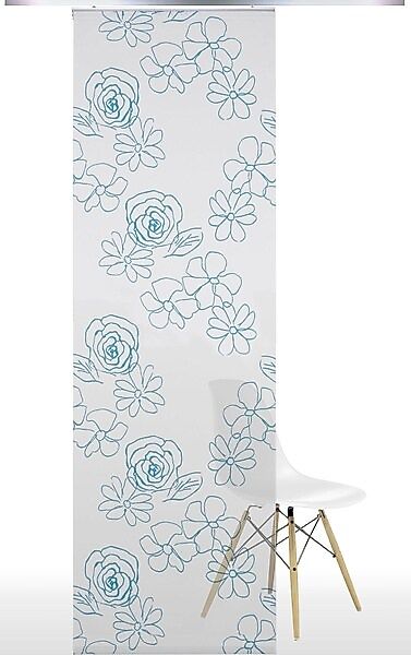 Liedeco Schiebegardine Klettband 1 Stk. tlg. HxB: 245x60, ohne Paneelwagen günstig online kaufen