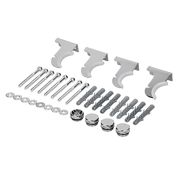 LuxeBath Halterung für Designheizkörper Chrom Montagematerial Befestigung S günstig online kaufen