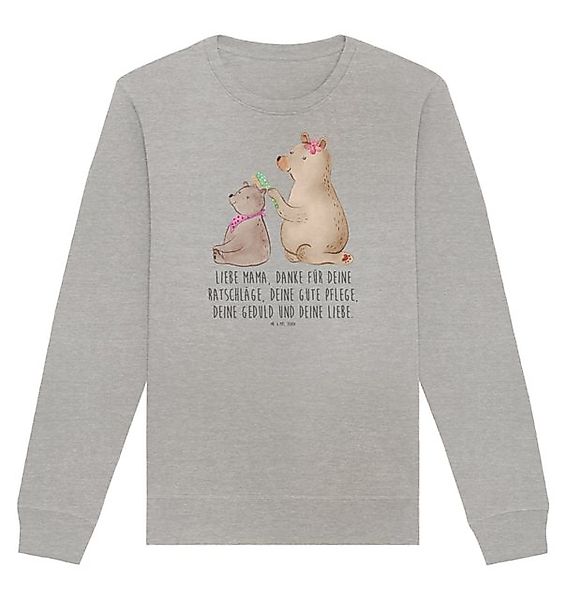 Mr. & Mrs. Panda Longpullover Bär Kind Größe XL - Heather Grey - Geschenk, günstig online kaufen