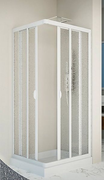 Forte Eckdusche Vela, BxT: 80x80 cm, Acrylglas, variabler Verstellbereich, günstig online kaufen