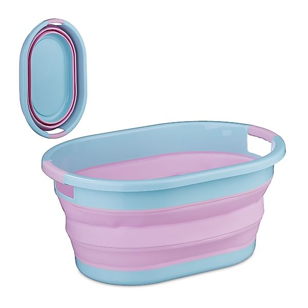 relaxdays Wäschekorb Faltbarer Wäschekorb 22 Liter günstig online kaufen