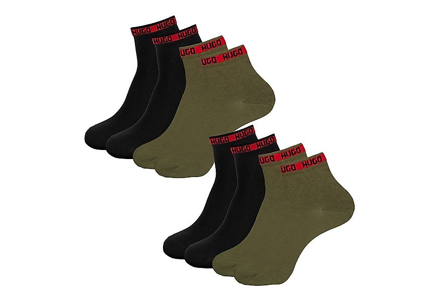 HUGO Kurzsocken SH Tape CC (4-Paar) mit Logo-Detail günstig online kaufen
