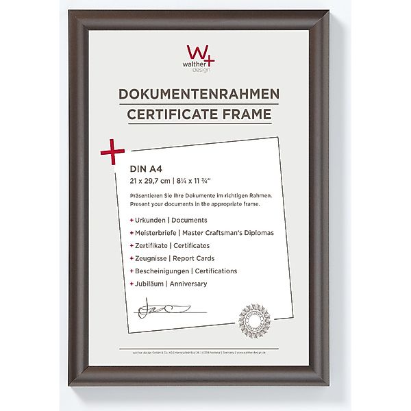 walther design Trendstyle Kunststoff Bilderrahmen  21x29,7 cm Stahl günstig online kaufen