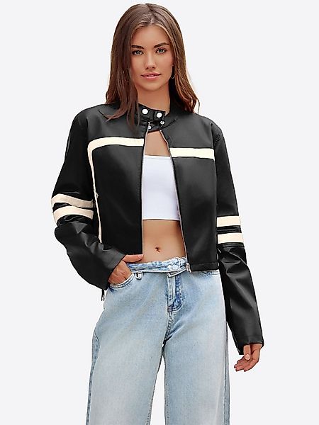 Imily Bela Bikerjacke Damen Kunstlederjacke (Packung, 1-St., 1per-Pack) Ste günstig online kaufen