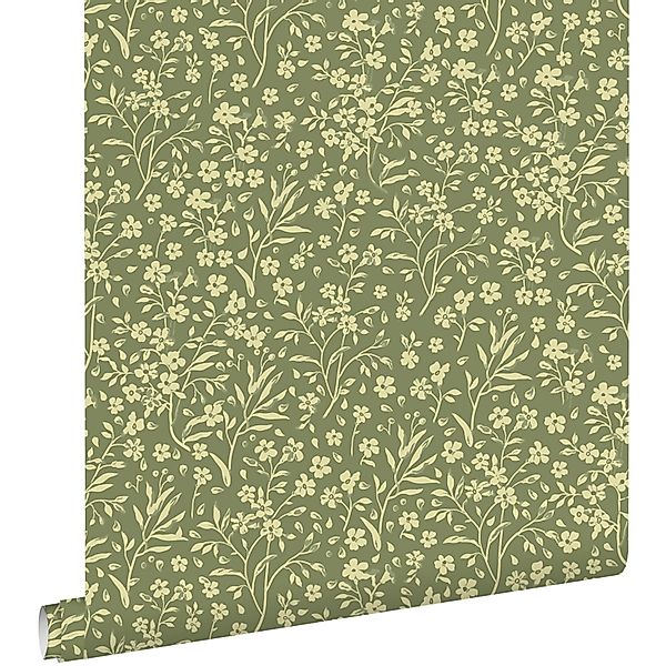 ESTAhome Tapete Blumen Grün 50 X 900 Cm - 131210 günstig online kaufen
