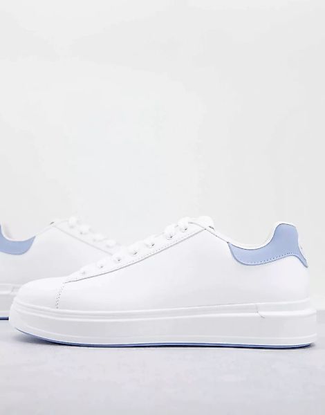 River Island – Sneaker in Weiß mit Keildetail an der Sohle günstig online kaufen