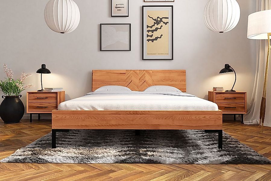 Carpe Sonno Massivholzbett Kernbuche Natur 90 x 220 cm (Bettgestell, Bettge günstig online kaufen