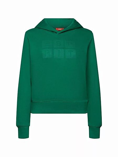 Esprit Sweatshirt Hoodie mit Logostickerei, Bio-Baumwolle (1-tlg) günstig online kaufen