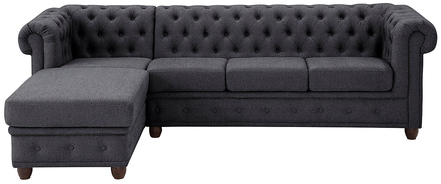 Home affaire Chesterfield-Sofa New Castle L-Form, günstig online kaufen