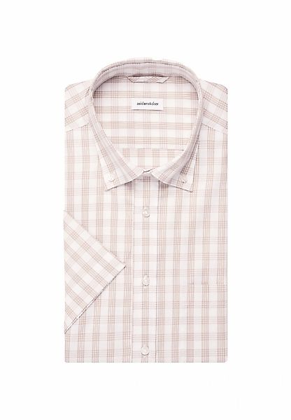 seidensticker Businesshemd "Regular", Regular 1/2 Button-Down-Kragen Karo günstig online kaufen