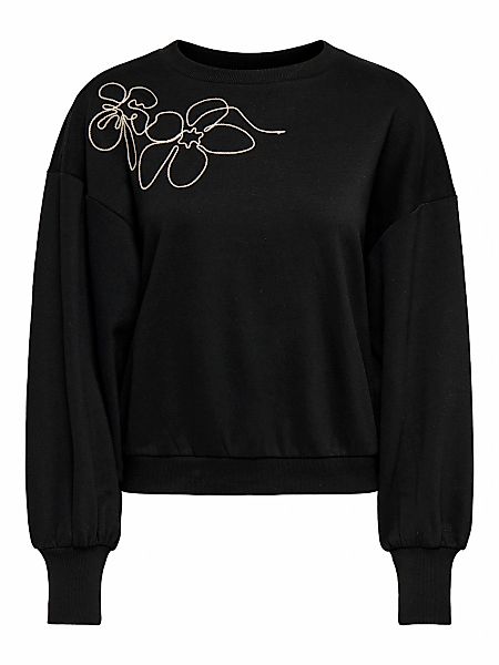 ONLY Sweatshirt "ONLBROOK L/S CHEST EMB CS SWT" günstig online kaufen