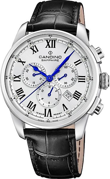 Candino Quarzuhr Candino Herrenuhr Leder schwarz günstig online kaufen