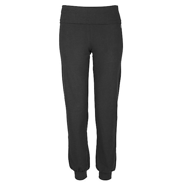 Yamadhi Yogahose Roll-Down Yogahose mit Bündchen, Bio-Baumwolle, Schwarz XL günstig online kaufen
