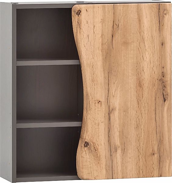 welltime Hängeschrank "Stubach" Tür mit Baumkante günstig online kaufen