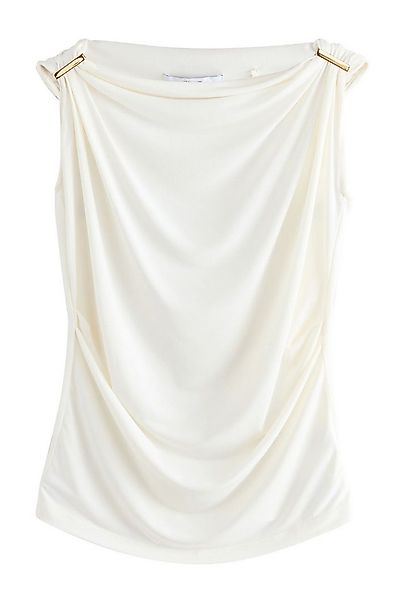 Next Blusentop Ärmelloses, drapiertes Top mit Metalldetails (1-tlg) günstig online kaufen