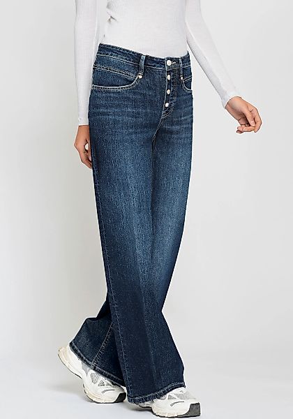 GANG Weite Jeans "94MEDINA WIDE", mit Knopfverschluss - angelehnt an die Am günstig online kaufen