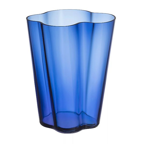 Vase Aalto glas blau / 21 x 21 x H 24 cm - Alvar Aalto, 1936 - Iittala - günstig online kaufen