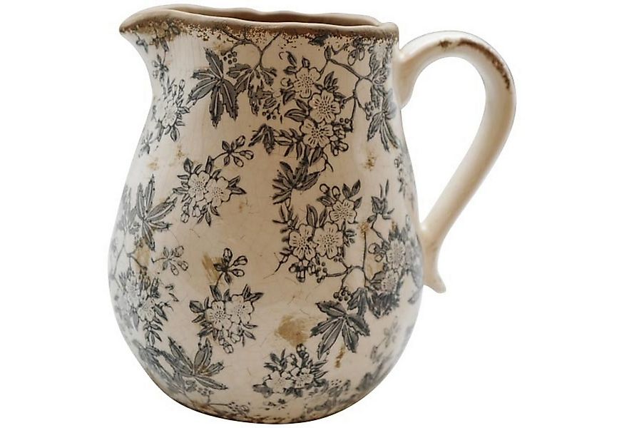 finehomegarden Dekovase Vase mit Griff Krug H15cm+20cm Tischvase Keramik Bl günstig online kaufen