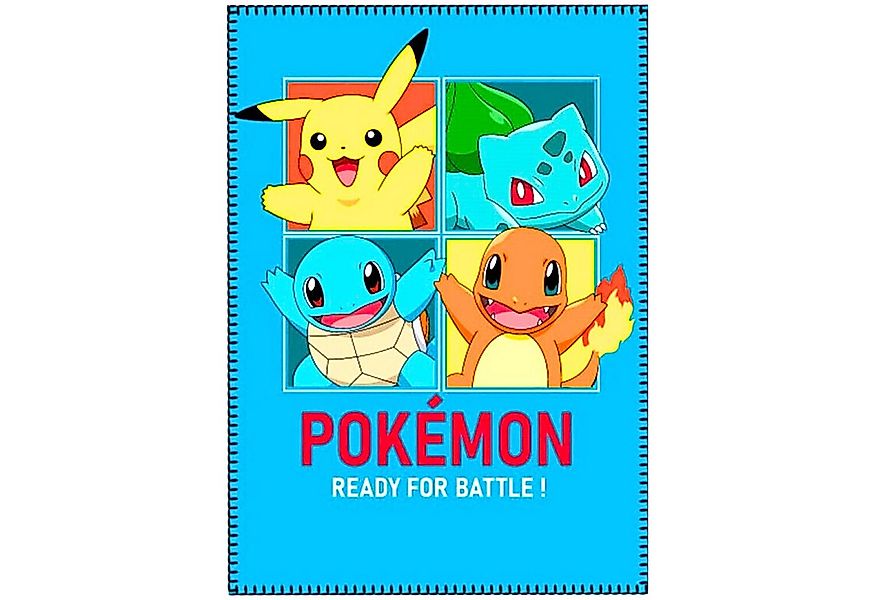 Kinderdecke DREAM TEAM, POKÉMON, Kinder Fleecedecke weiche Kuscheldecke 140 günstig online kaufen