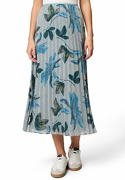 Zero Maxirock "zero Damen Faltenrock mit Blätterdruck", Falten günstig online kaufen