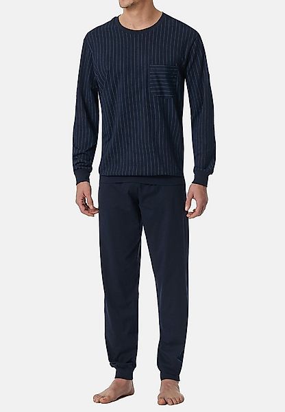Schiesser Pyjama Comfort Essentials (Set, 2 tlg) Schlafanzug - Baumwolle - günstig online kaufen