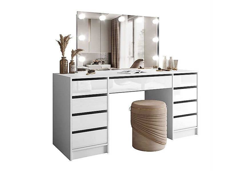 Lookway Schminktisch MADA DOUBLE ELITE mit Spiegel und Beleuchtung günstig online kaufen