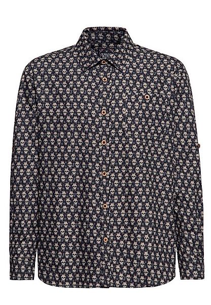 KingKerosin Kurzarmhemd Calavera mit Allover-Design günstig online kaufen