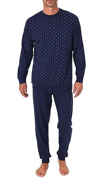 Normann Pyjama Normann Herren Schlafanzug langarm mit Bündchen in eleganter günstig online kaufen