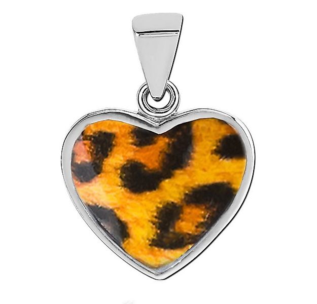 viva-adorno Herzanhänger Kettenanhänger Edelstahl mit buntem Motiv Herz, Bl günstig online kaufen