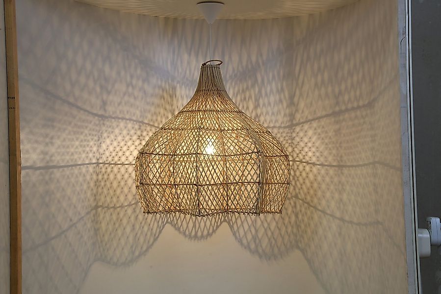 Casa Moro Pendelleuchte Rattan Lampe Manohara Deckenleuchte, ohne Leuchtmit günstig online kaufen
