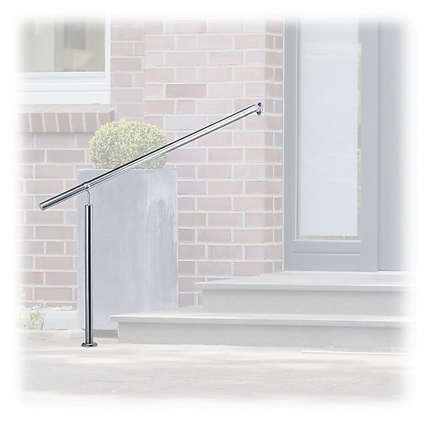 relaxdays Treppengeländer Edelstahl, 150 cm Länge, günstig online kaufen