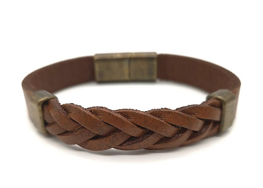 NAHLE Lederarmband Leder Armband aus Echtleder Braunes Vintage Armband (ink günstig online kaufen