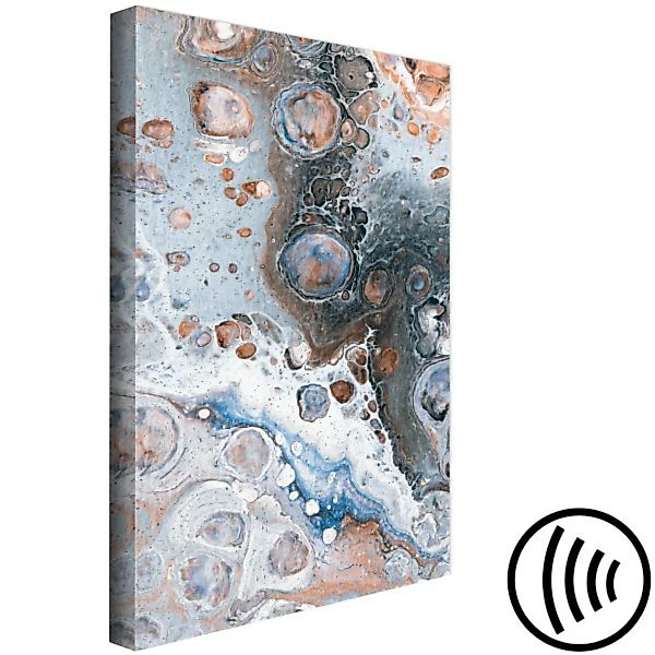 Leinwandbild Blue Sienna Marble (1 Part) Vertical XXL günstig online kaufen