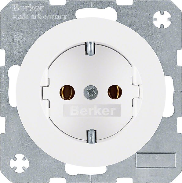 Berker SCHUKO-Steckdose pows/gl 41432089 günstig online kaufen
