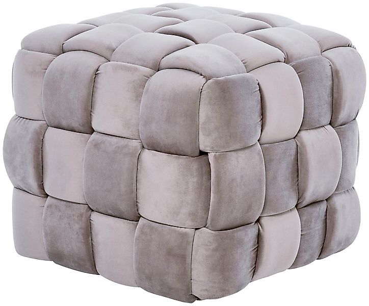 Jahnke "WEB ART S" Hocker, Couchtisch, Beistelltisch gepolstert in edler Fl günstig online kaufen