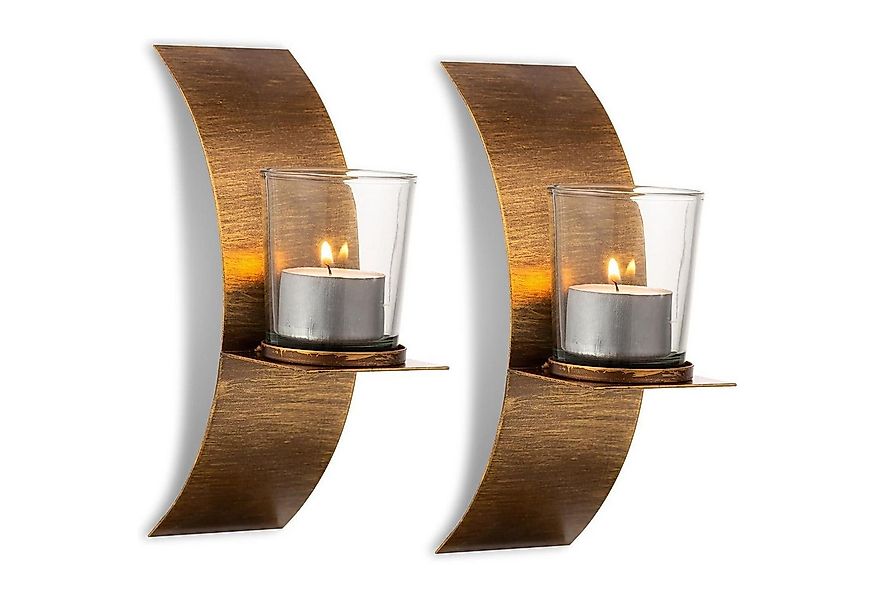 LuxusKollektion Dekohänger Kerzenständer Wand Gold Bronze Vintage Teelichth günstig online kaufen