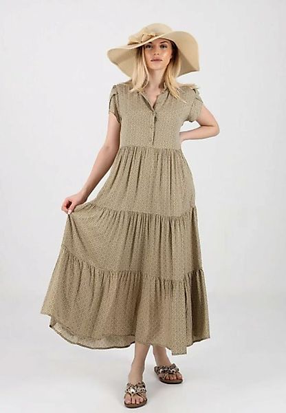 YC Fashion & Style Sommerkleid Leichtes Sommerkleid in Beige aus Viskose, m günstig online kaufen