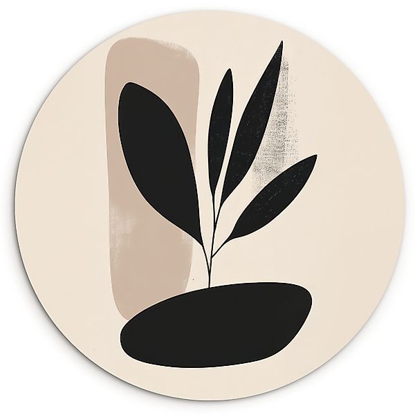 MuchoWow Gemälde Pflanze - Beige - günstig online kaufen