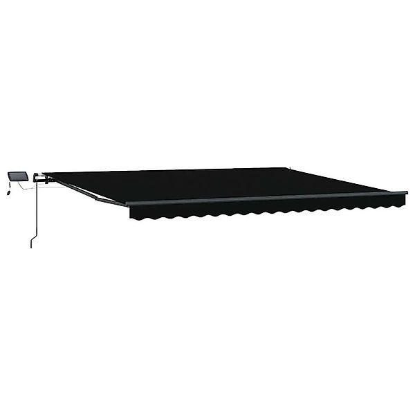 vidaXL Einziehbare Markise Schwarz 400 x 350 cm Stoff 3330780 günstig online kaufen