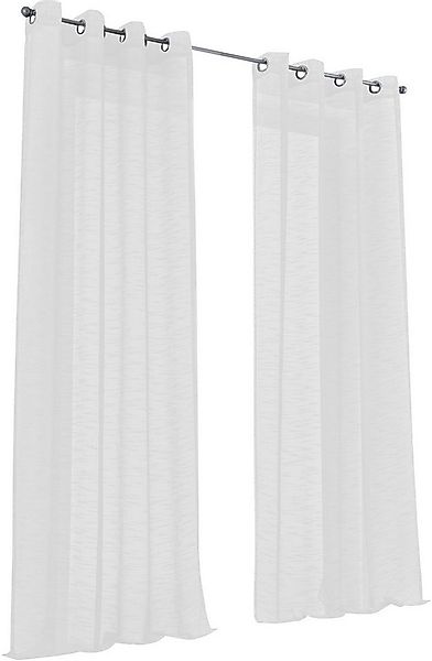 Kutti Vorhang Celtic (1 St), Ösen, halbtransparent, Gardine halbtransparent günstig online kaufen