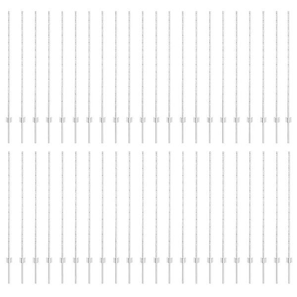 vidaXL Zaunpfosten 44 Stk Silber 180 cm Stahl 3335959 günstig online kaufen