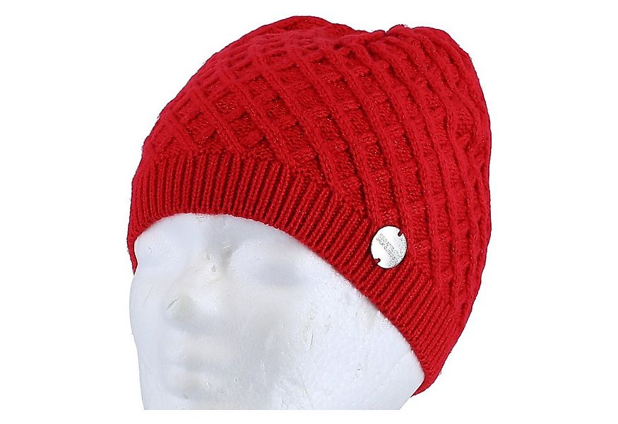 Regatta Strickmütze Multimix Hat Rautenstrickmuster rot Damen günstig online kaufen