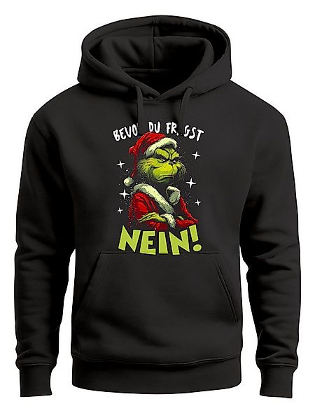 MoonWorks Hoodie Hoodie Herren Weihnachten Spruch Bevor du fragst – NEIN günstig online kaufen