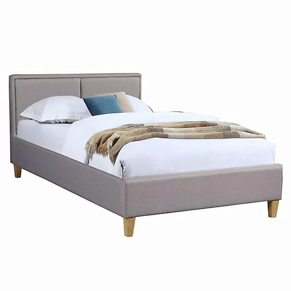 CARO-Möbel Polsterbett ANAIS, Einzelbett mit Stoffbezug 120x200 cm inkl. La günstig online kaufen