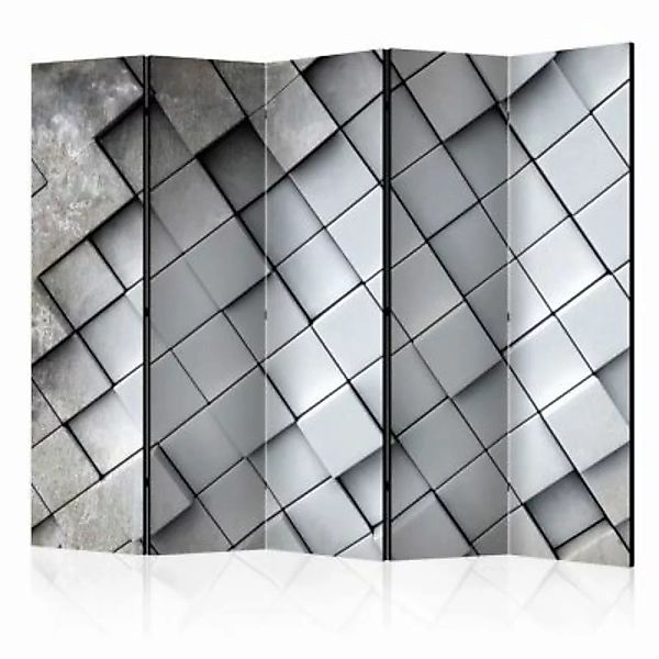 artgeist Paravent Gray background 3D II [Room Dividers] grau Gr. 225 x 172 günstig online kaufen